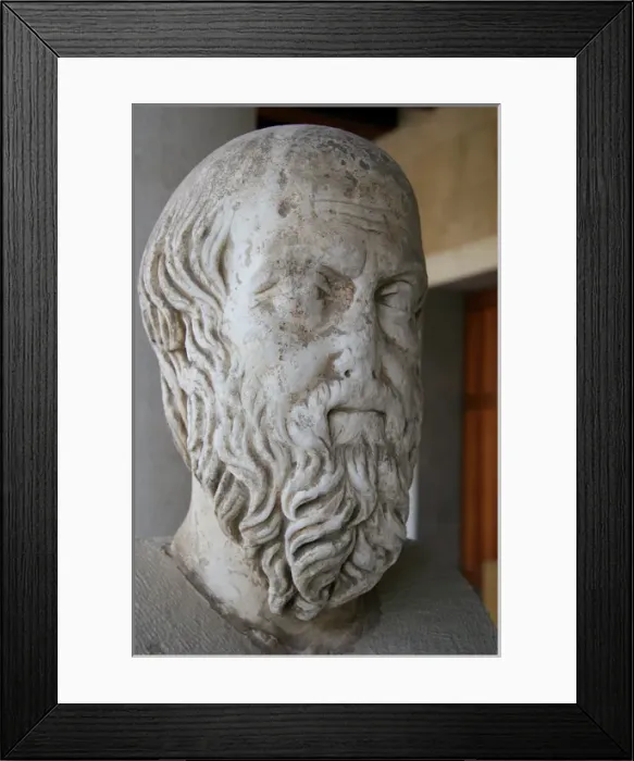 Framed Print : Herodotus of Halicarnassus (484-425 BC. ). Was a greek histor Framed Print : Herodotus of Halicarnassus (484-425 BC. ). Was a greek histor