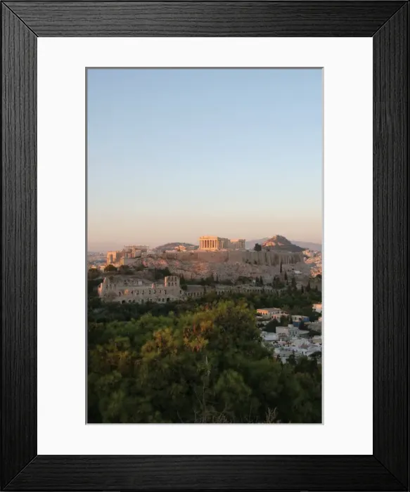 Framed Print : Athens. Panoramic view of the Acropolis. Sunset Framed Print : Athens. Panoramic view of the Acropolis. Sunset