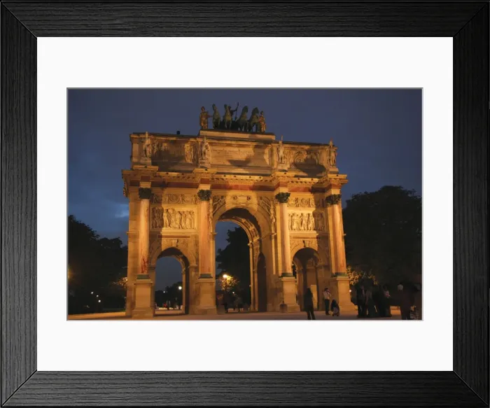 Framed Print : Neoclassical Art. Arch of Victory of The Carrousel (Arc Framed Print : Neoclassical Art. Arch of Victory of The Carrousel (Arc