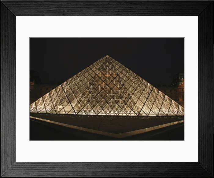 Framed Print : Louvre Museum at night. Paris. France Framed Print : Louvre Museum at night. Paris. France