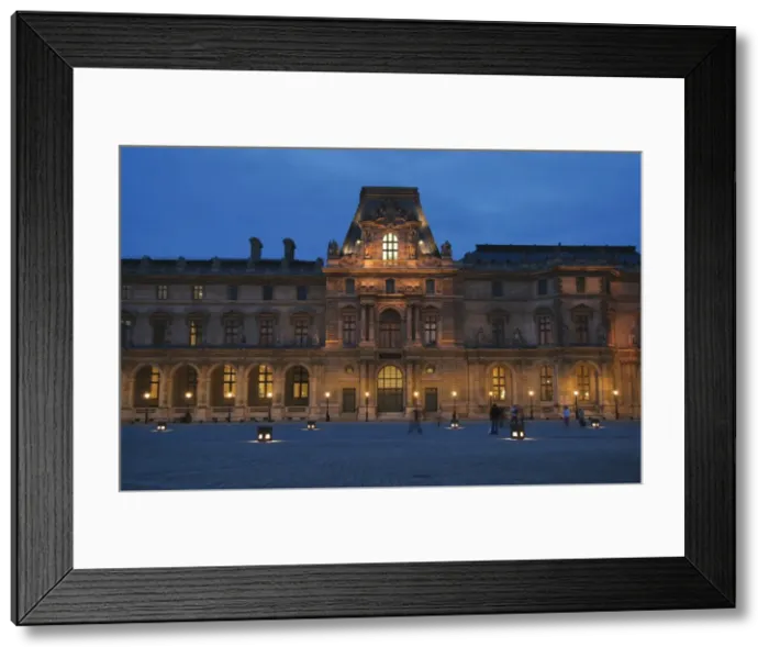 Framed Print : Louvre Museum at night. Paris. France Framed Print : Louvre Museum at night. Paris. France