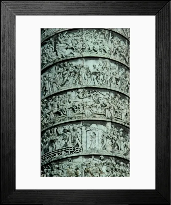 Framed Print : Paris. Column Vendome, erected by Napoleon Bonaparte. Fran Framed Print : Paris. Column Vendome, erected by Napoleon Bonaparte. Fran