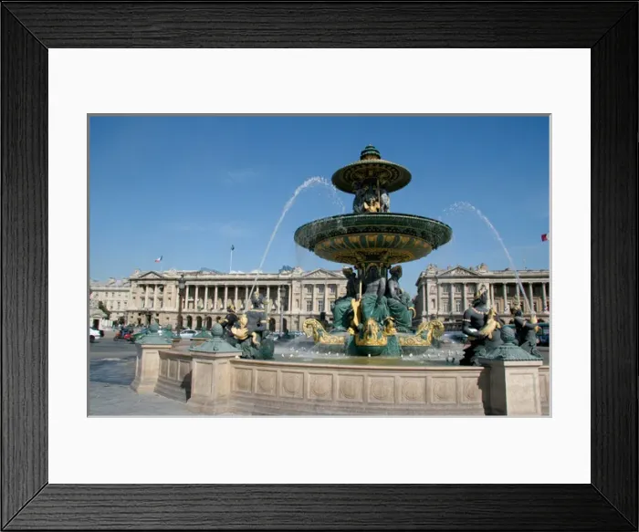 Framed Print : Concorde Square (The Place de le Condorde). Detail of the f Framed Print : Concorde Square (The Place de le Condorde). Detail of the f