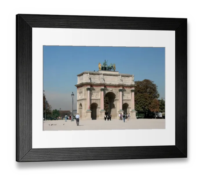Framed Print : Neoclassical Art. Arch of Victory of The Carrousel (Arc Framed Print : Neoclassical Art. Arch of Victory of The Carrousel (Arc