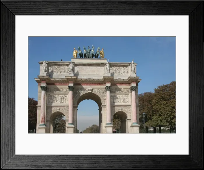 Framed Print : Neoclassical Art. Arch of Victory of The Carrousel (Arc Framed Print : Neoclassical Art. Arch of Victory of The Carrousel (Arc