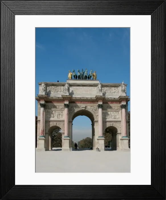 Framed Print : Neoclassical Art. Arch of Victory of The Carrousel (Arc Framed Print : Neoclassical Art. Arch of Victory of The Carrousel (Arc