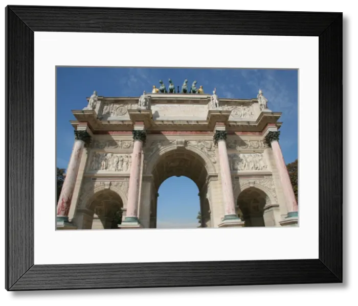 Framed Print : Neoclassical Art. Arch of Victory of The Carrousel (Arc Framed Print : Neoclassical Art. Arch of Victory of The Carrousel (Arc