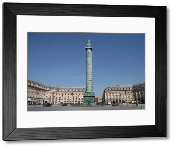 Framed Print : Paris. Vendome Square. 1687-1720. At the center, the Column Framed Print : Paris. Vendome Square. 1687-1720. At the center, the Column