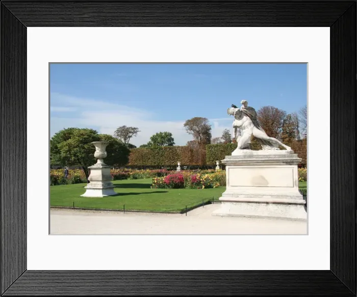Framed Print : The Garden of the Tullerias. Paris. Francia Framed Print : The Garden of the Tullerias. Paris. Francia