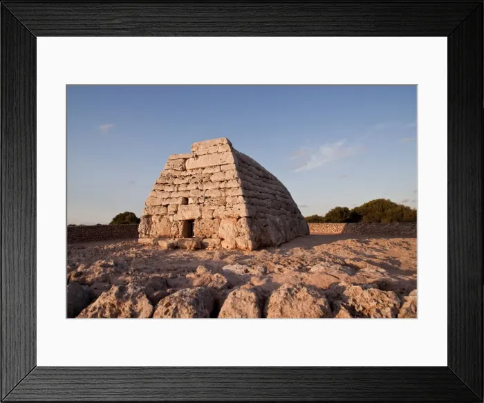 Framed Print : Balearic Islands. Menorca. Naveta dels Tudons. Megalithic cu Framed Print : Balearic Islands. Menorca. Naveta dels Tudons. Megalithic cu