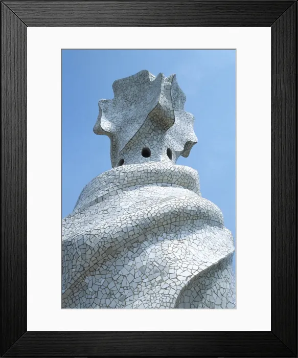 Framed Print : Gaudi, Antonio (1852-1926). Catalan architect. La Pedrera or Framed Print : Gaudi, Antonio (1852-1926). Catalan architect. La Pedrera or