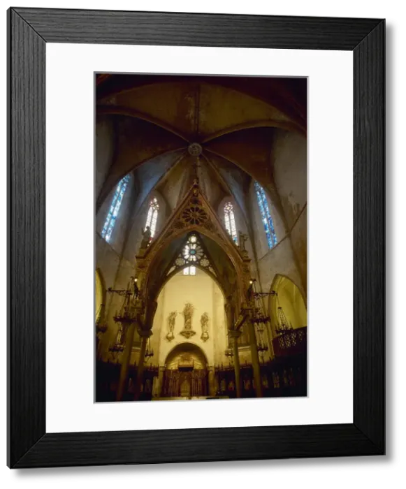 Framed Print : Cathedral of Minorca. 14th century. Interior view. Ciutadell Framed Print : Cathedral of Minorca. 14th century. Interior view. Ciutadell
