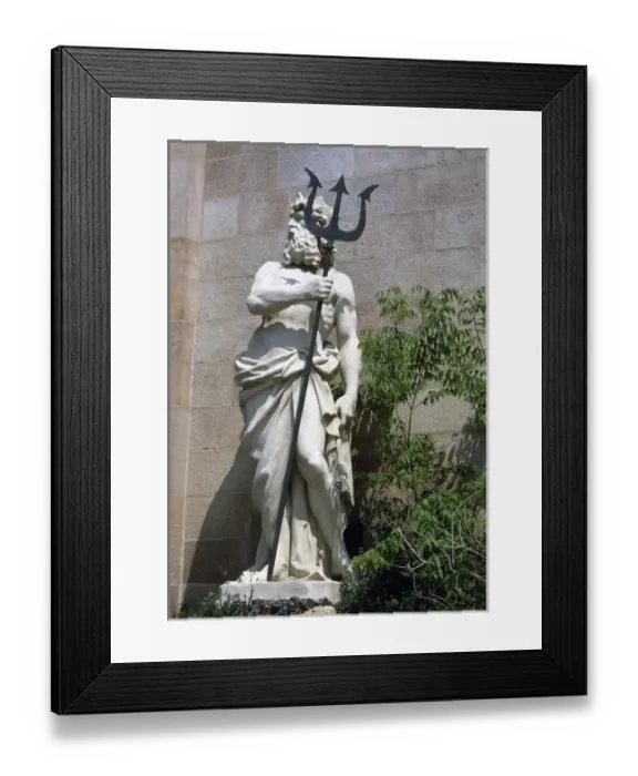 Framed Print : Neptune. XIX century sculpture. Citadel Park. Barcelona. Catalonia. Spain Framed Print : Neptune. XIX century sculpture. Citadel Park. Barcelona. Catalonia. Spain