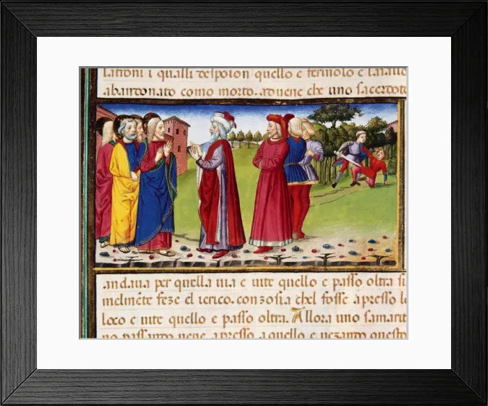 Framed Print : A doctor of the law asks Jesus what to do to gain eternal li Framed Print : A doctor of the law asks Jesus what to do to gain eternal li