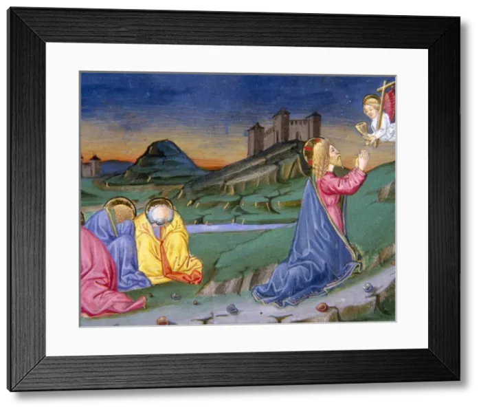 Framed Print : After having prayed in the Garden of Gethsemane, an angel fr Framed Print : After having prayed in the Garden of Gethsemane, an angel fr