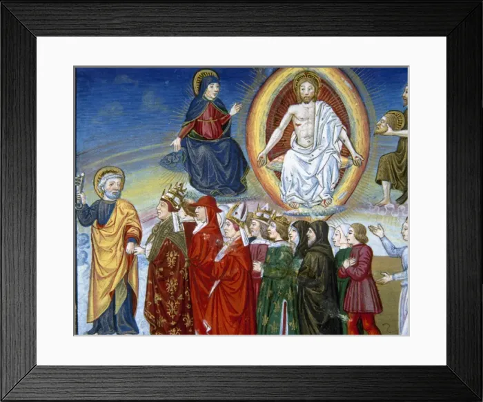 Framed Print : The end of the world and the Last Judgement. The disciples p Framed Print : The end of the world and the Last Judgement. The disciples p