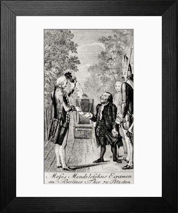 Framed Print : MENDELSSOHN, Moses (1729-1786). German Jewish philosopher Framed Print : MENDELSSOHN, Moses (1729-1786). German Jewish philosopher