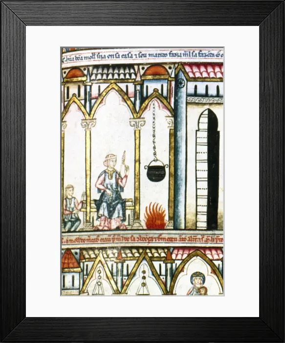 Framed Print : Cantigas de Santa Mari?a (Canticles of Holy Mary). Reign of Framed Print : Cantigas de Santa Mari?a (Canticles of Holy Mary). Reign of