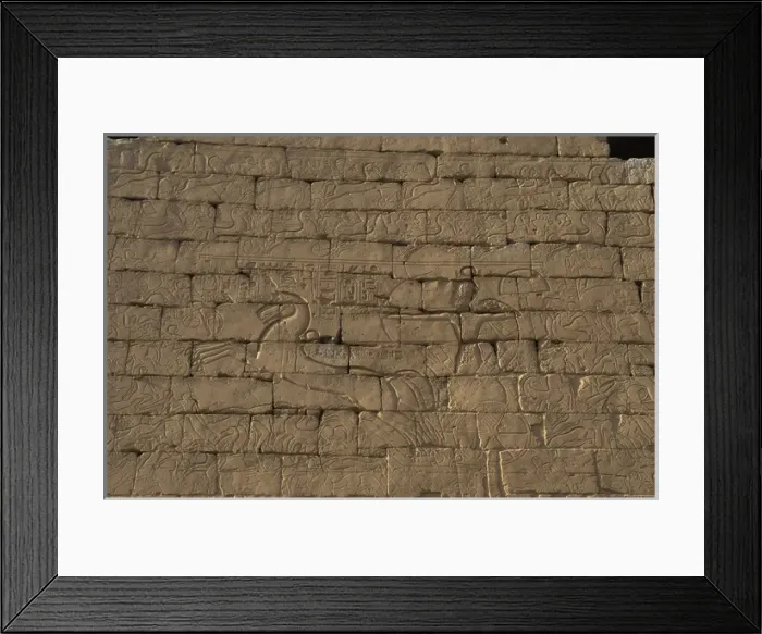 Framed Print : Ramesses II. Relief depicting the Pharaoh on a chariot in t Framed Print : Ramesses II. Relief depicting the Pharaoh on a chariot in t