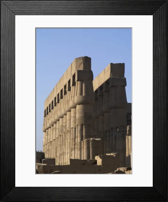 Framed Print : EGYPT. TEMPLE OF LUXOR. Courtyard of Amenhotep III Framed Print : EGYPT. TEMPLE OF LUXOR. Courtyard of Amenhotep III