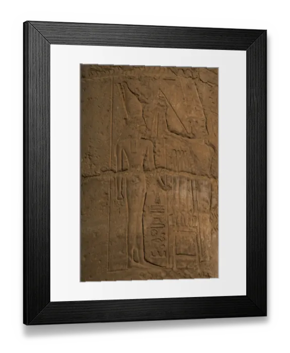 Framed Print : Relief depicting Egyptian deities Framed Print : Relief depicting Egyptian deities