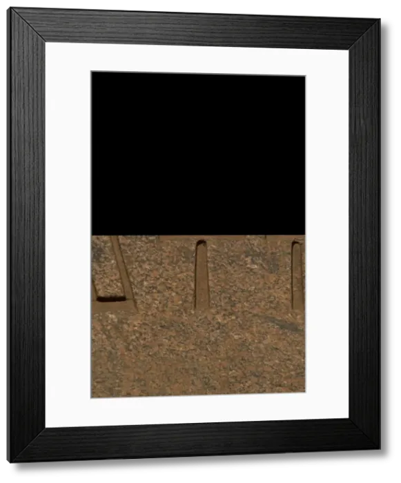 Framed Print : Ankh or key of life. Relief Framed Print : Ankh or key of life. Relief