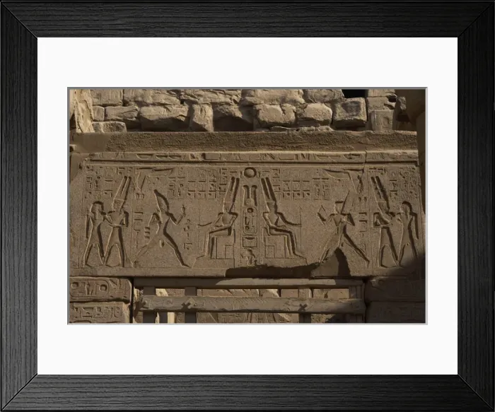 Framed Print : Relief depicting god Amun. Luxor Framed Print : Relief depicting god Amun. Luxor
