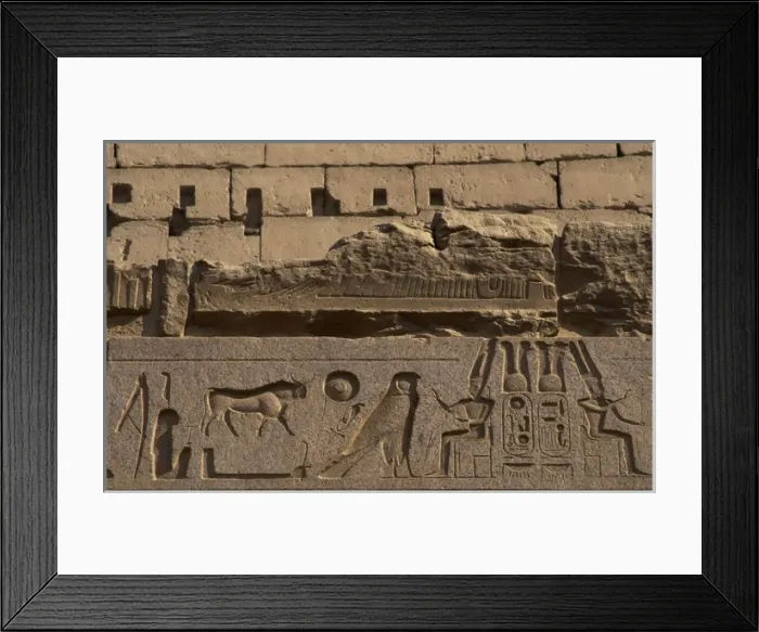 Framed Print : Relief depicting god Amun. Luxor Framed Print : Relief depicting god Amun. Luxor