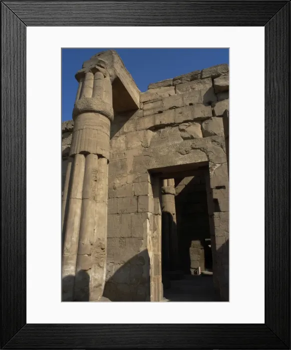 Framed Print : EGYPT. Papyrus column. Offerings room. Temple of Luxor. New Framed Print : EGYPT. Papyrus column. Offerings room. Temple of Luxor. New
