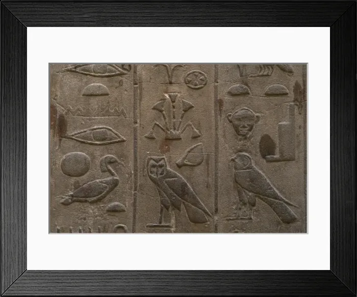Framed Print : Hieroglyphic writing Framed Print : Hieroglyphic writing