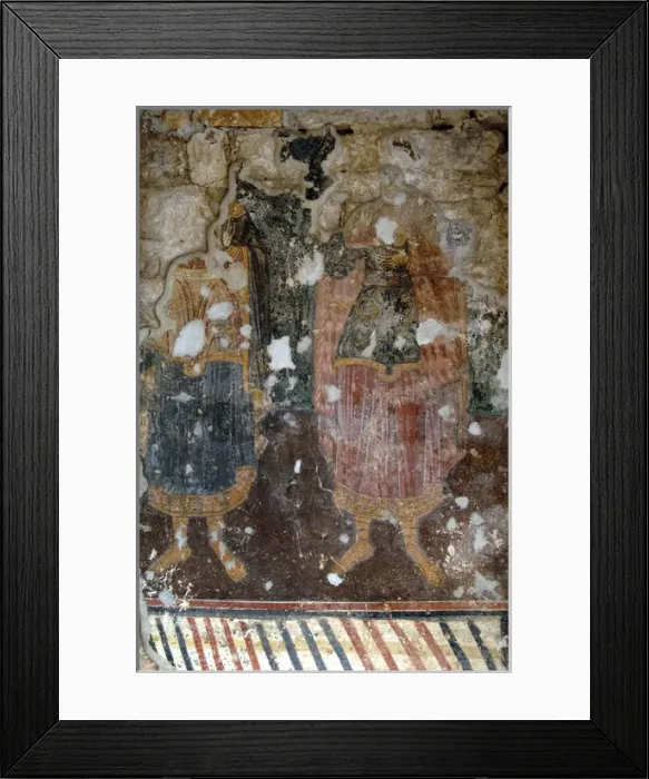 Framed Print : BYZANTINE ART. REPUBLIC OF ALBANIA. Frescoes in Lekuresi Cas Framed Print : BYZANTINE ART. REPUBLIC OF ALBANIA. Frescoes in Lekuresi Cas