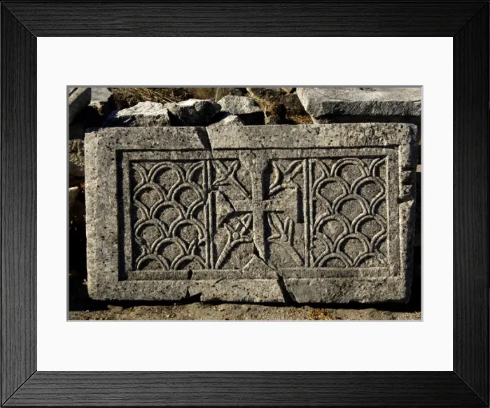Framed Print : Early Christian art. Byllis ruins. Remains of the Basilica Framed Print : Early Christian art. Byllis ruins. Remains of the Basilica
