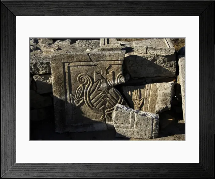 Framed Print : Early Christian art. Byllis ruins. Remains of the Basilica Framed Print : Early Christian art. Byllis ruins. Remains of the Basilica