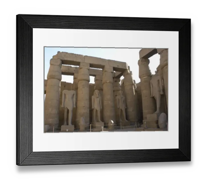 Framed Print : Temple of Luxor. First courtyard called the Ramses II Framed Print : Temple of Luxor. First courtyard called the Ramses II