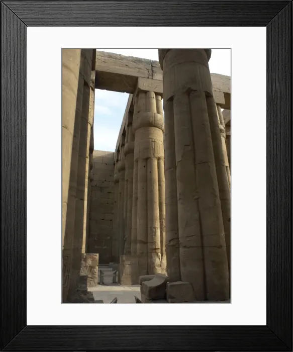 Framed Print : Temple of Luxor. Columns Framed Print : Temple of Luxor. Columns