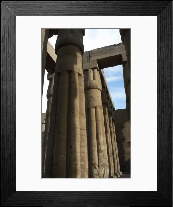 Framed Print : Temple of Luxor. Columns Framed Print : Temple of Luxor. Columns