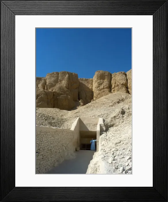 Framed Print : EGYPT. VALLEY OF THE KINGS In the rock walls are carved t Framed Print : EGYPT. VALLEY OF THE KINGS In the rock walls are carved t
