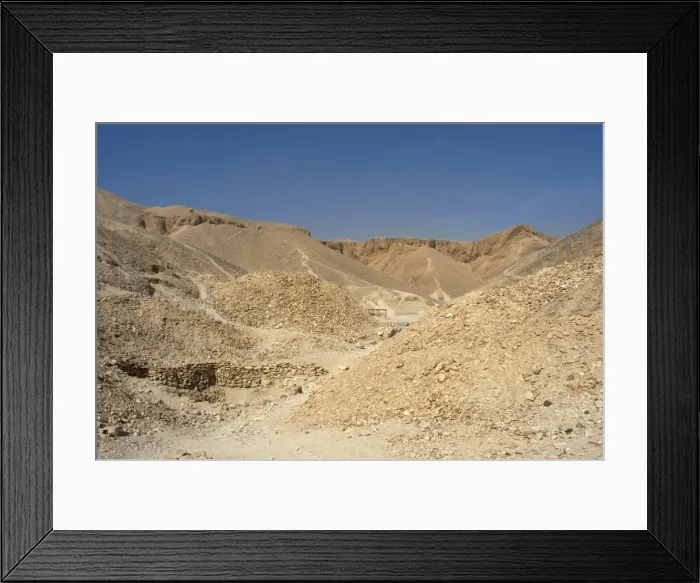 Framed Print : EGYPT. VALLEY OF THE KINGS In the rock walls are carved t Framed Print : EGYPT. VALLEY OF THE KINGS In the rock walls are carved t