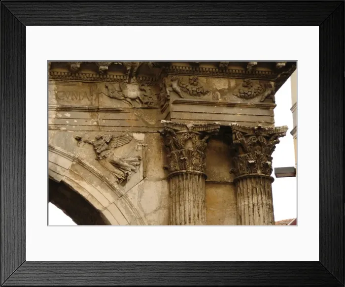 Framed Print : Triumphal Arch of the Sergii. Pula. Croatia Framed Print : Triumphal Arch of the Sergii. Pula. Croatia