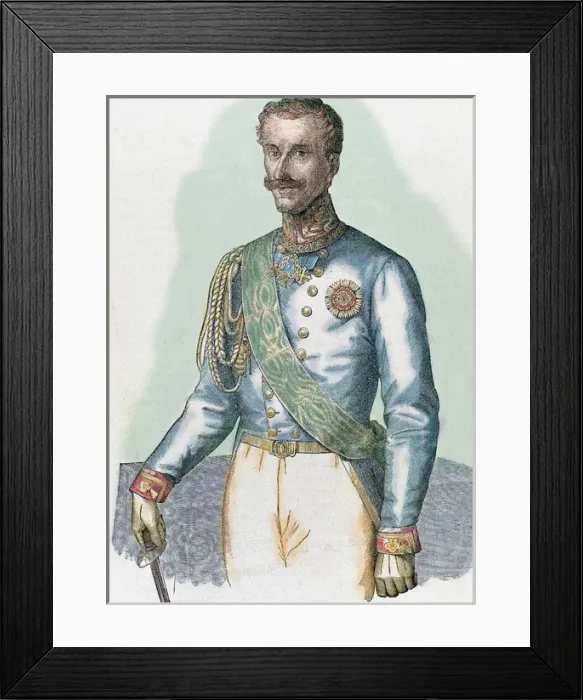 Framed Print : Charles Albert (1798-1849). King of Sardinia Framed Print : Charles Albert (1798-1849). King of Sardinia