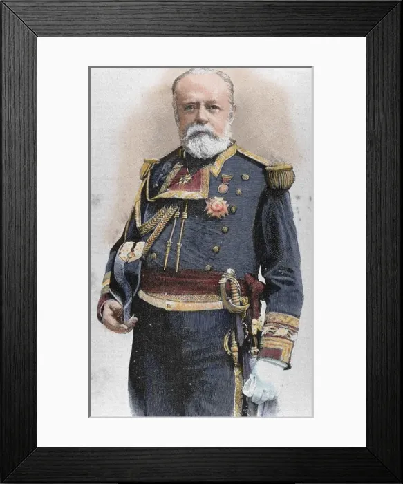 Framed Print : CERVERA, Pascual (1839- 1909). Spanish marine Framed Print : CERVERA, Pascual (1839- 1909). Spanish marine