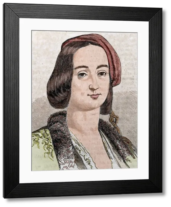 Framed Print : Amalia of Oldenburg. Duchess of Oldenburg (1818-1875). Queen Framed Print : Amalia of Oldenburg. Duchess of Oldenburg (1818-1875). Queen
