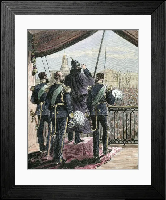Framed Print : Popular support to the Tsar Alexander II (1818-1881). St. Pet