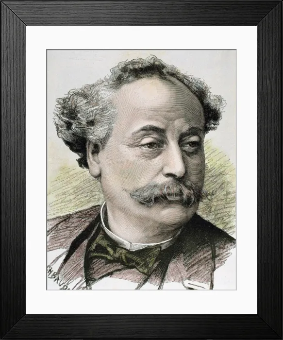 Framed Print : DUMAS, Alexandre (1824- 1895). French novelist and playwrigh Framed Print : DUMAS, Alexandre (1824- 1895). French novelist and playwrigh