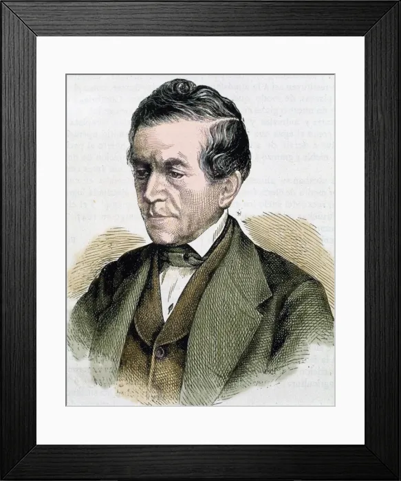 Framed Print : STRAUSS, David Friedrich (1808-1874). German theologian Framed Print : STRAUSS, David Friedrich (1808-1874). German theologian
