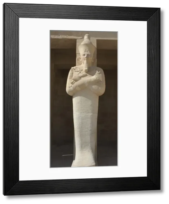Framed Print : Hatshepsut (1508-1458 B. C). Osirian statue. Egypt Framed Print : Hatshepsut (1508-1458 B. C). Osirian statue. Egypt