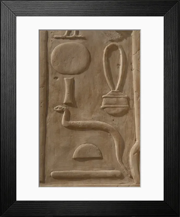 Framed Print : Hieroglyph. Temple of Hatshepsut. Deir el-Bahari. Egypt Framed Print : Hieroglyph. Temple of Hatshepsut. Deir el-Bahari. Egypt