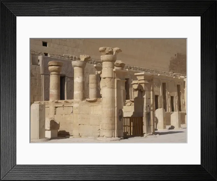 Framed Print : Ruins of one of the temple next to the Temple of Hatshepsut Framed Print : Ruins of one of the temple next to the Temple of Hatshepsut