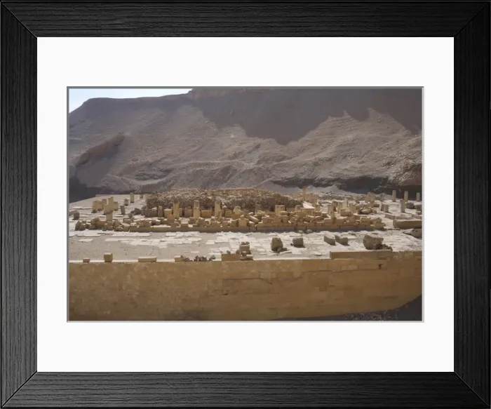 Framed Print : Ruins of one of the temple next to the Temple of Hatshepsut Framed Print : Ruins of one of the temple next to the Temple of Hatshepsut