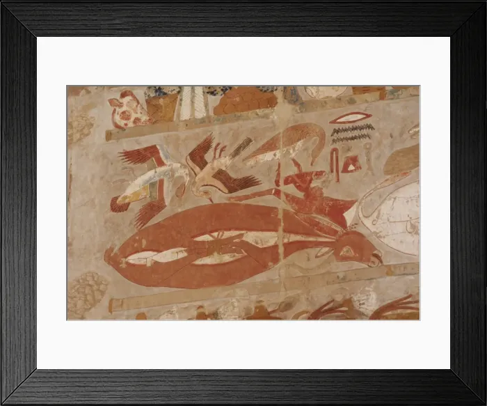 Framed Print : Relief depicting food placed in the table of offerings to th Framed Print : Relief depicting food placed in the table of offerings to th